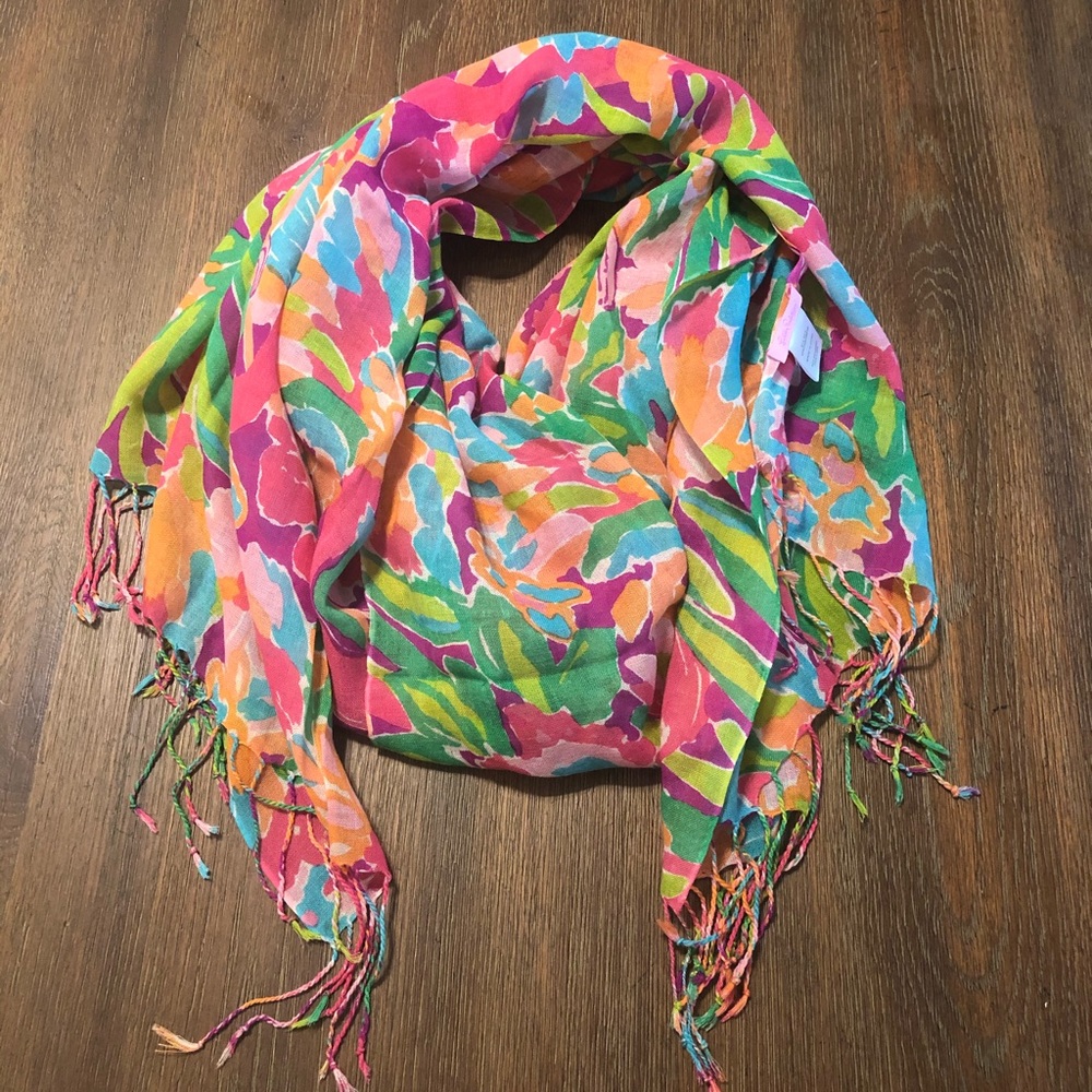 Lilly Pulitzer Fringe Scarf